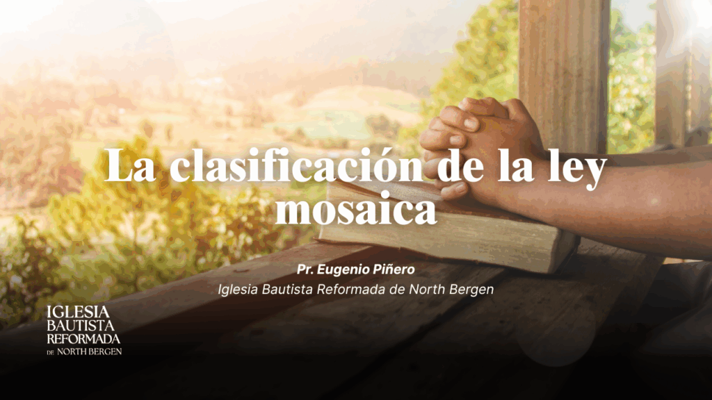 La clasificación de la ley mosaica